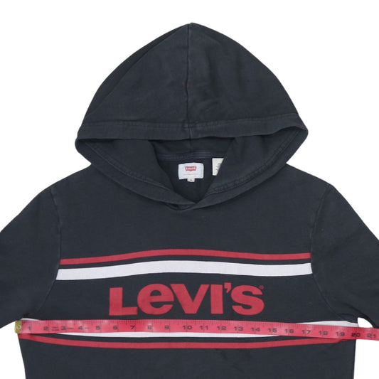 Levi's Men's Black Pullover Hoodie S Logo Graphic Sweatshirt