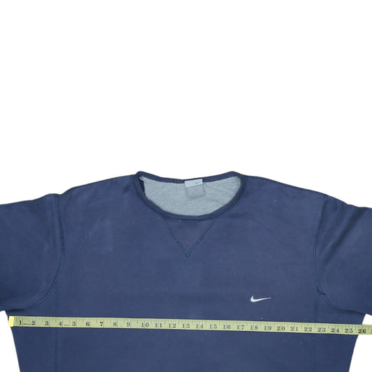 Nike Men's Blue L Crew Neck Pullover Sweatshirt