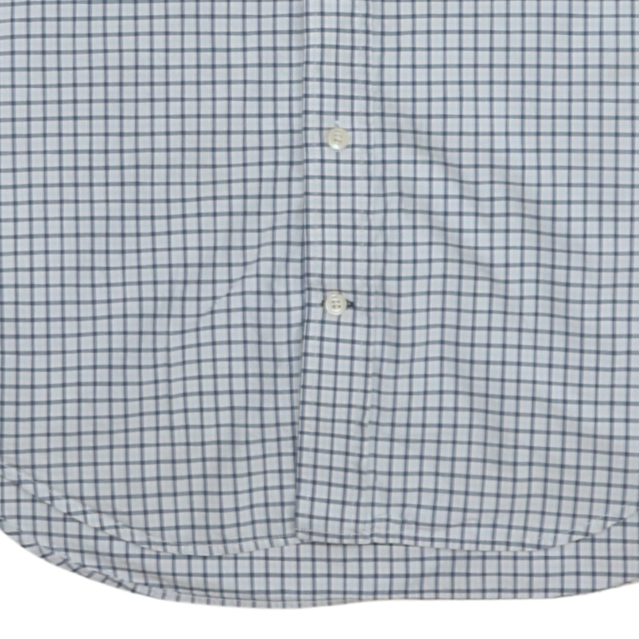 Tommy Hilfiger Men's Blue Check Short Sleeve Button-Up Shirt M