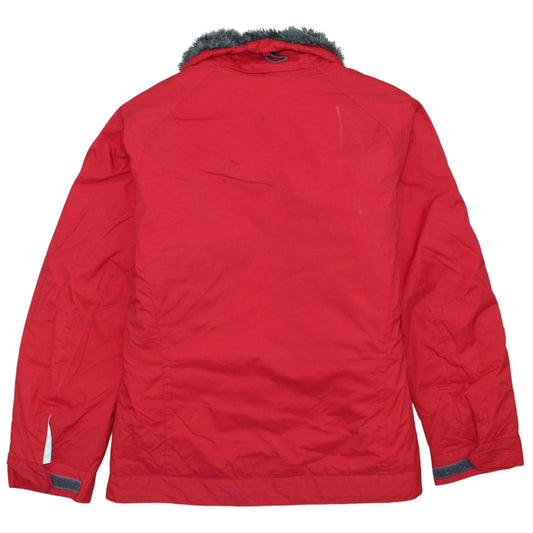 Columbia Women's Red Omni-Tech Ski Jacket Small Waterproof Lined