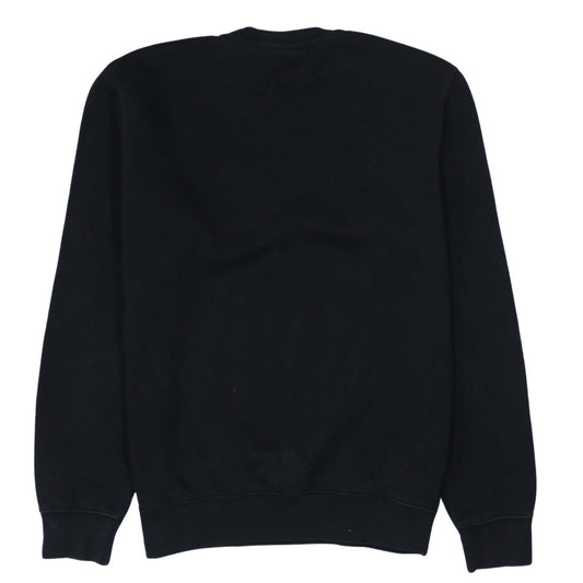 Champion Men's Black Medium Pullover Sweatshirt Crew Neck Embroidered Logo