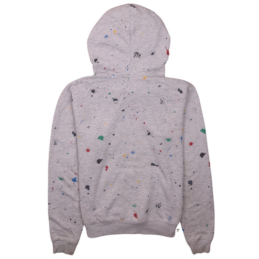 Champion Womens Grey XL Pullover Hoodie Paint Splatter Graphic