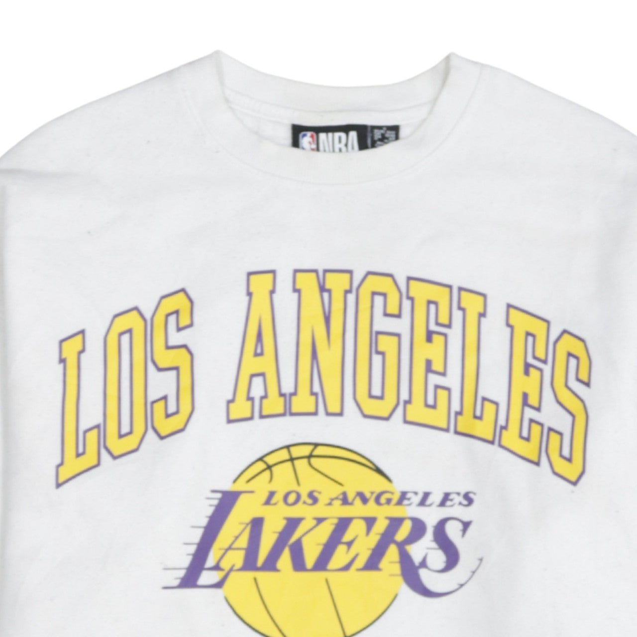 NBA Los Angeles Lakers White Sweatshirt Women S Pullover Crew Neck
