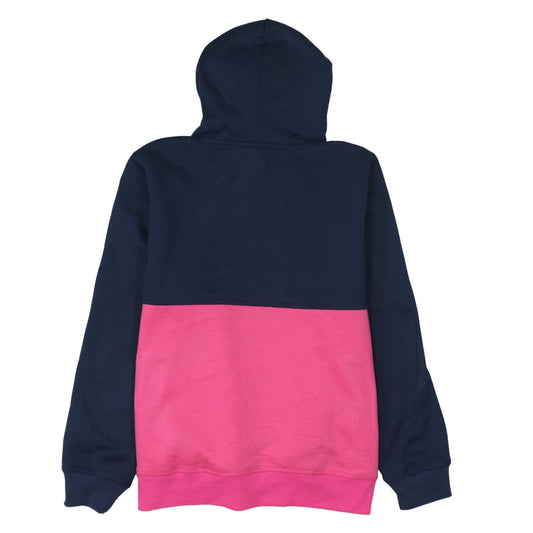 Lee Cooper Women Navy Pink Pullover Hoodie Size 16 Cotton Blend