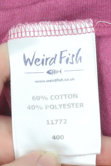 Weird Fish Womens Pink Size 14 Shift Knee Length Dress