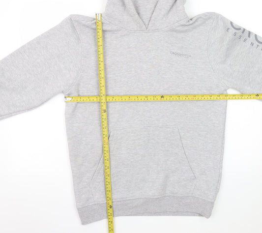 Crosshatch Men's Grey Pullover Hoodie Size S Regular Fit