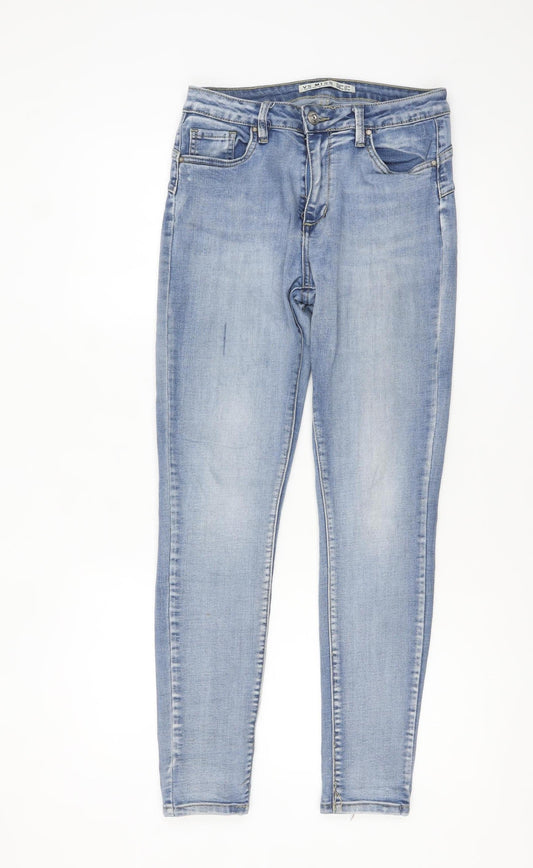 VS Miss Women's Blue Skinny Mid Rise Stretch Denim Jeans UK 8