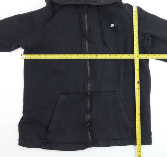 Nike Men's Black Full Zip Hoodie L Fleece Sportswear