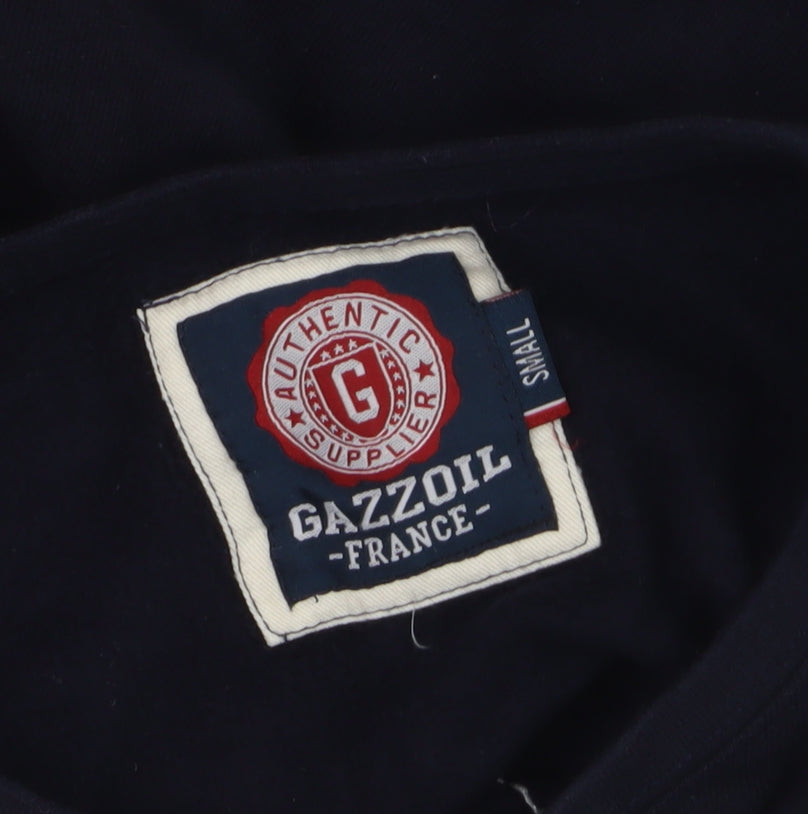 Additional view of Gazzoil boys’ black pullover sweatshirt small ski graphic cotton top