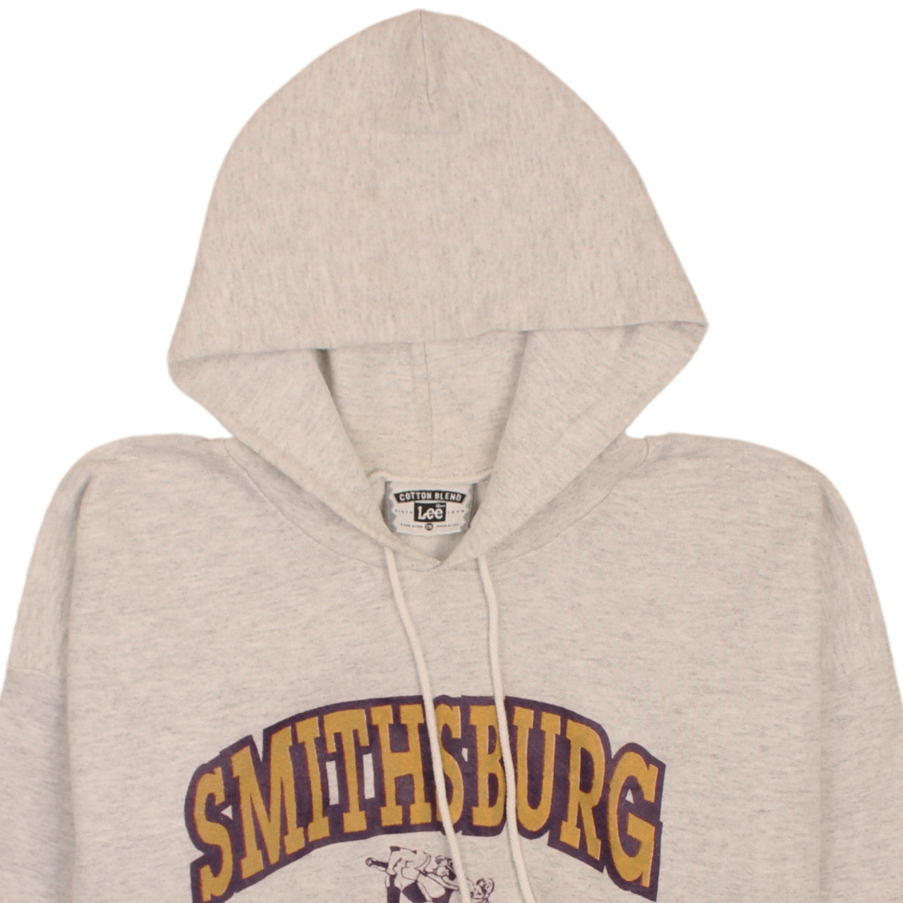 Lee Men's Grey Pullover Hoodie 2XL Smithsburg Wrestling Vintage