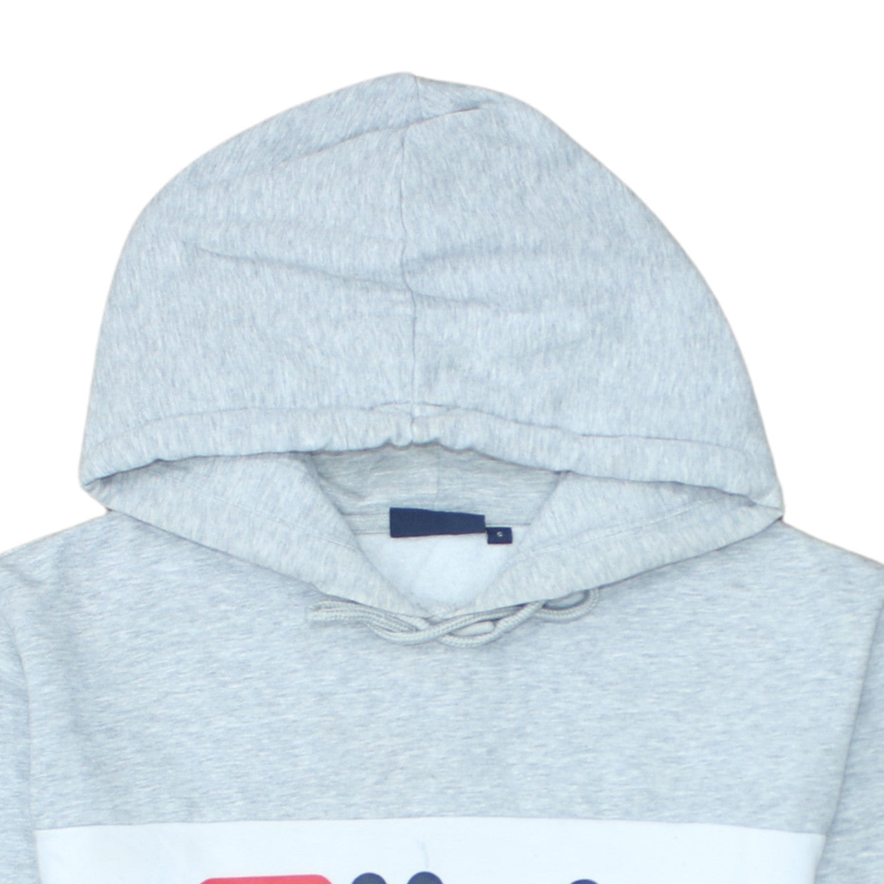Additional view of Fila Men’s Grey Pullover Hoodie Small Logo Fleece Sweatshirt