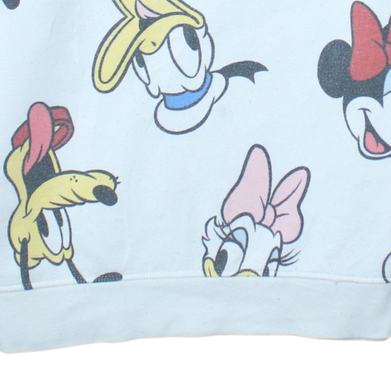 Disney Women White 2XS Pullover Sweatshirt Minnie & Friends Print