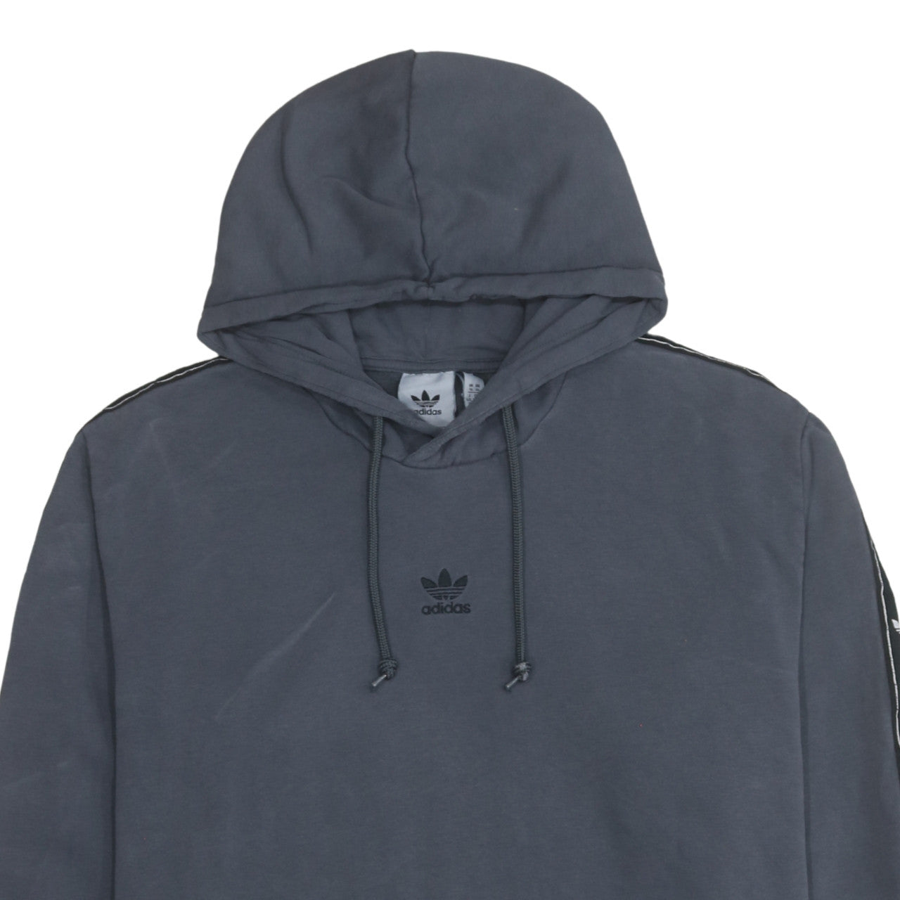 Additional view of Adidas Men's Grey XL Pullover Hoodie with Logo Detail