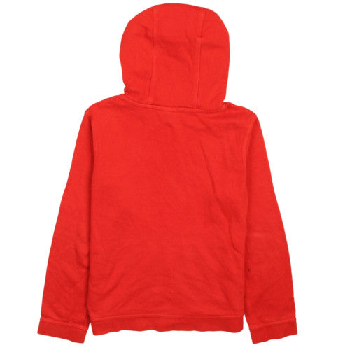 Nike Boys Red Pullover Hoodie Fleece L Logo Sports Sweatshirt