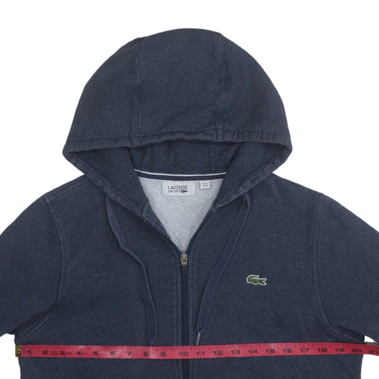 Lacoste Men Blue Full Zip Hoodie M Regular Fleece