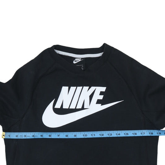 Nike Men's Black Small Crew Neck Pullover Sweatshirt