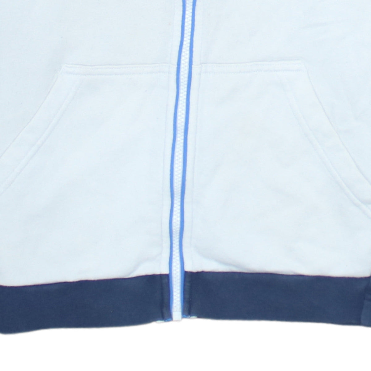 Additional view of Nike boys’ blue full zip hoodie xl 158-170cm colourblock fleece sweatshirt
