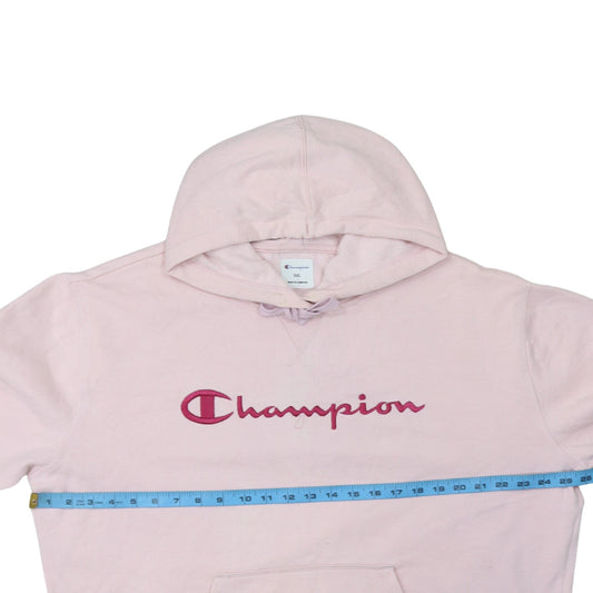 Champion Womens Pink Pullover Hoodie XXL Embroidered Logo