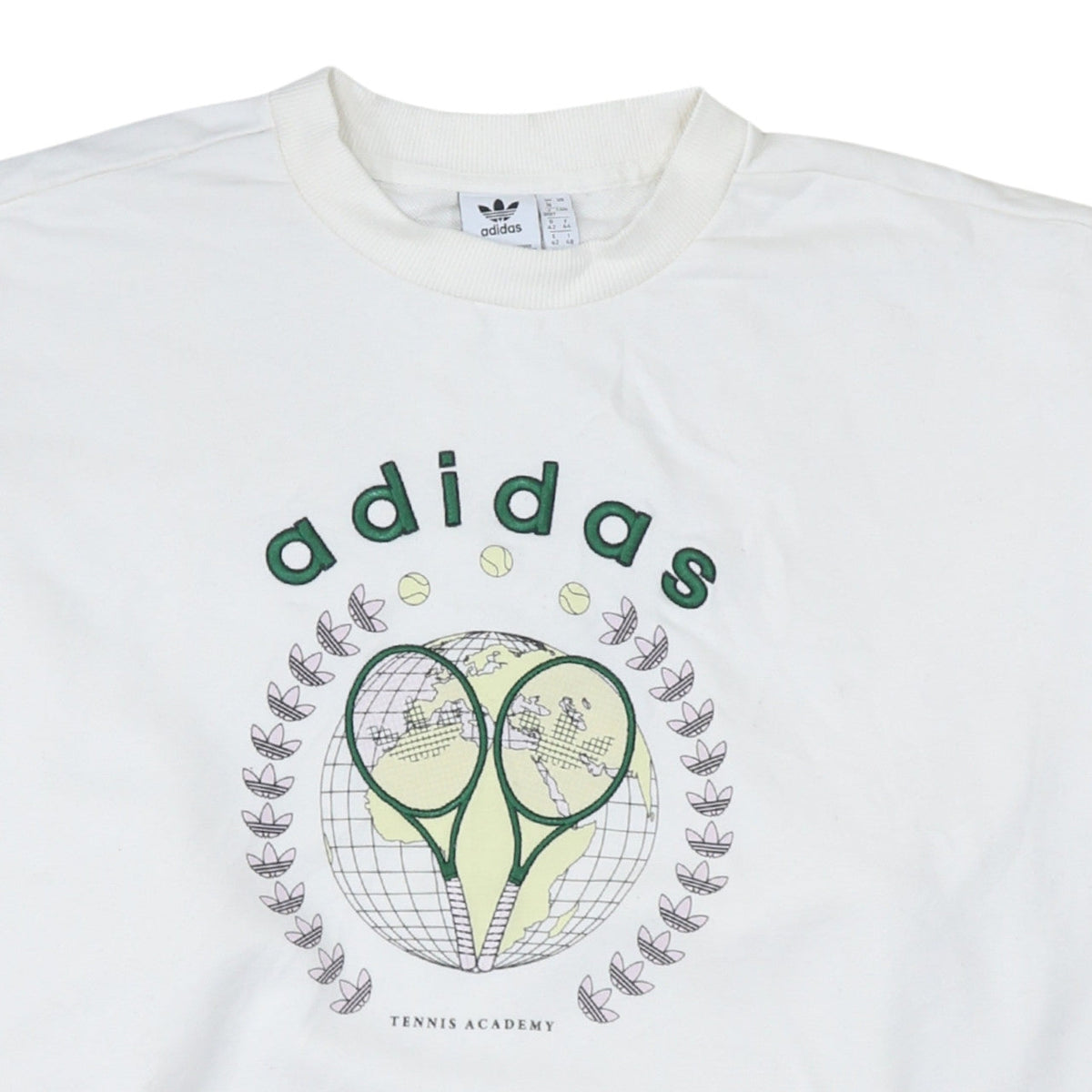 Additional view of Adidas Women White Tennis Academy Pullover Sweatshirt UK 16