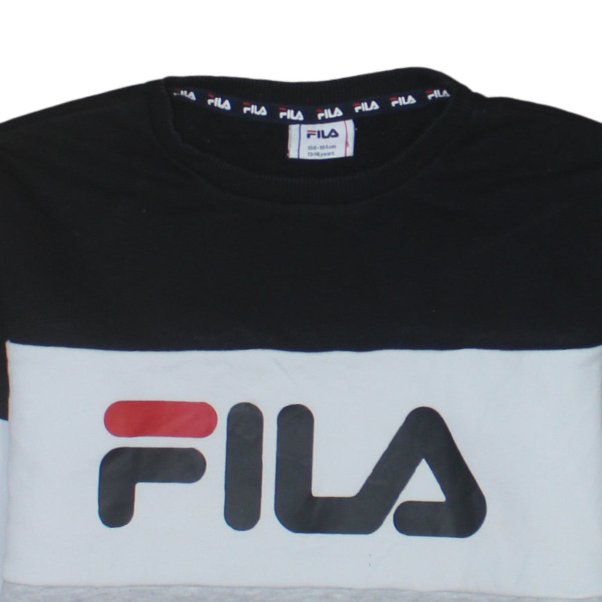 Additional view of Fila boys’ multicoloured logo pullover sweatshirt 13-14 years