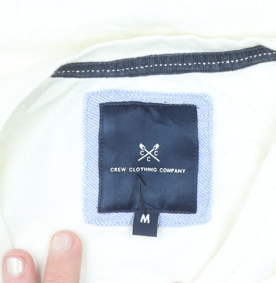 Additional view of Crew Clothing Men's Beige Nautical Graphic Cotton T-Shirt, size M
