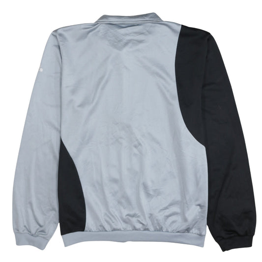Adidas Men's Grey Full Zip Track Sweatshirt L Sports Logo