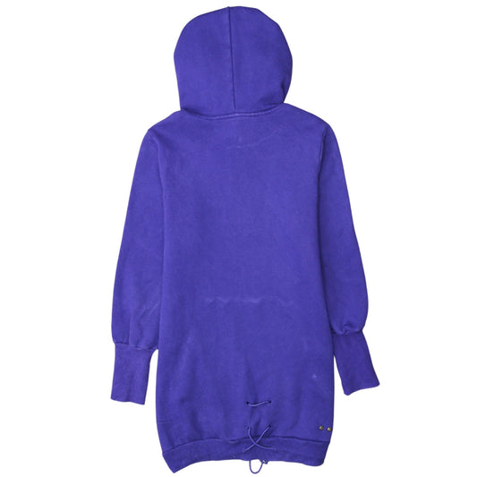 Adidas Women Purple Pullover Hoodie Dress Size 14 Logo Tunic