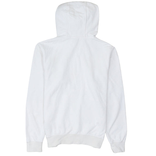 Nike Men’s White Pullover Hoodie Small Graphic Logo Fleece