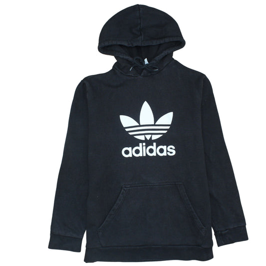 Adidas Men's Black Pullover Hoodie L Regular Fit Sports Logo