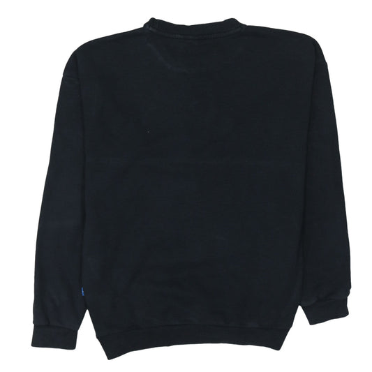 Adidas Womens Black Crew Neck Pullover Sweatshirt Size XS Classic Logo