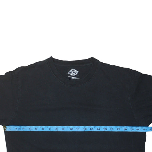 Dickies Men’s Black Cotton Short Sleeve Crew Neck T-Shirt Size L