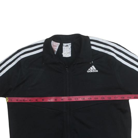Adidas Boys Black Full Zip Sweatshirt 13-14 Years Sports Training Top