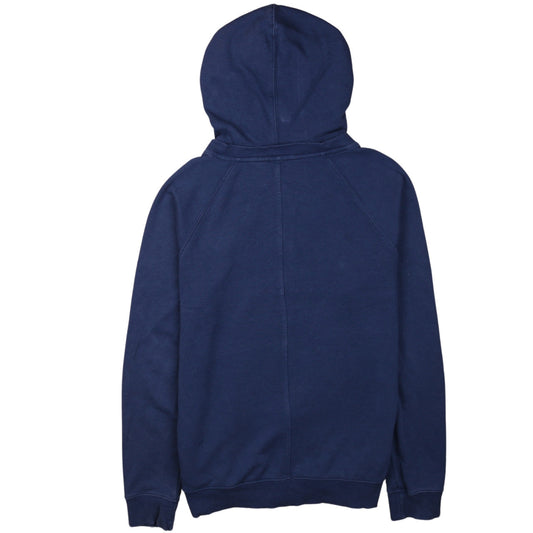 Adidas Women’s Blue Full Zip Hoodie Size 14 Logo Print Casual