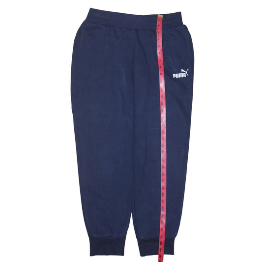 Puma Men's Blue Cotton Blend Sweatpants Size S Regular Fit