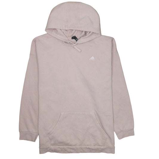Adidas Women's Beige Pullover Hoodie Size 12/14 Cotton Blend Casual