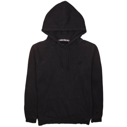 Fila Mens Black Pullover Hoodie XS Regular Fit Cotton Blend