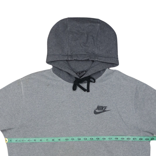 Nike Men’s Grey Pullover Hoodie Size M Sports Fleece Sweatshirt