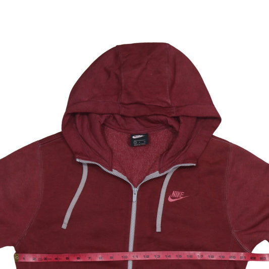 Nike Men's Red Full Zip Hoodie Small Regular Fit