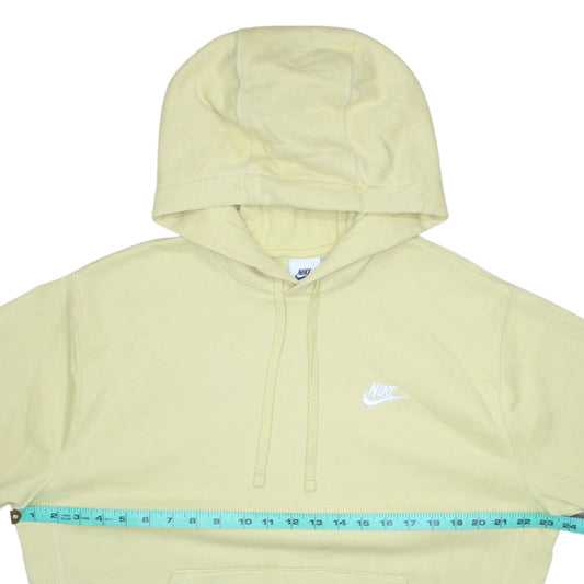 Nike Men's Beige Pullover Hoodie Medium Fleece Regular Fit