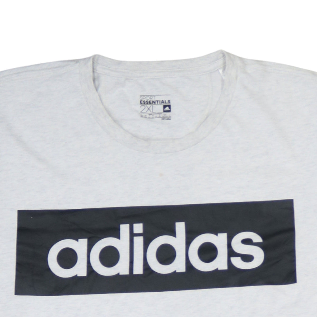 Additional view of adidas Men’s Grey 2XL Sports Essentials Crew Neck T-Shirt