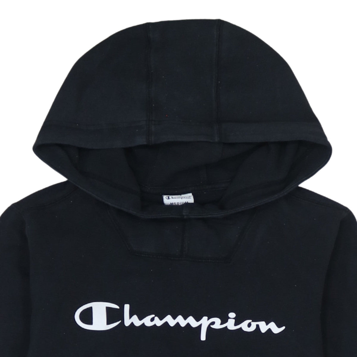 Additional view of Champion Men's Black Pullover Hoodie Medium Logo Sportswear