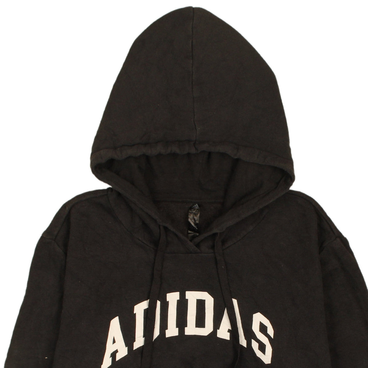 Brand and care label for Adidas Women's Black XL Pullover Hoodie Sweatshirt Casual Wear