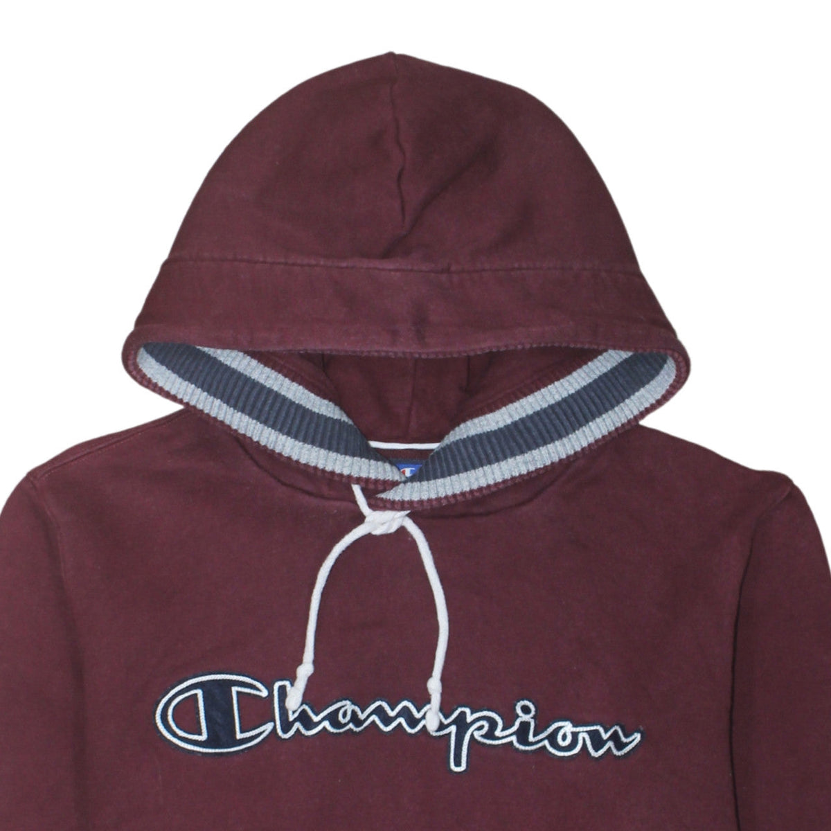 Additional view of Champion Men’s Brown Logo Pullover Hoodie, size L, Cotton