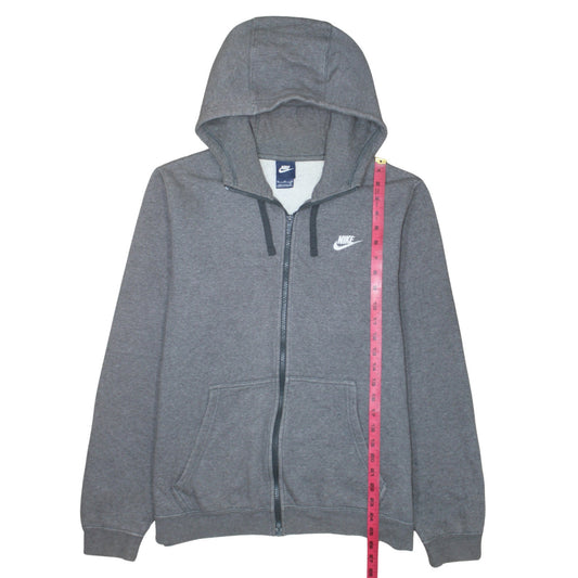 Nike Men's Grey Full Zip Hoodie Size M Fleece Sportswear