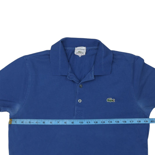 Lacoste Sport Men's Blue Slim Fit Cotton Polo Shirt Size L