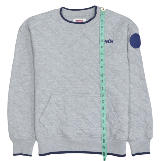 Levi's Boys Grey Crew Neck Pullover Sweatshirt Size 12 Years