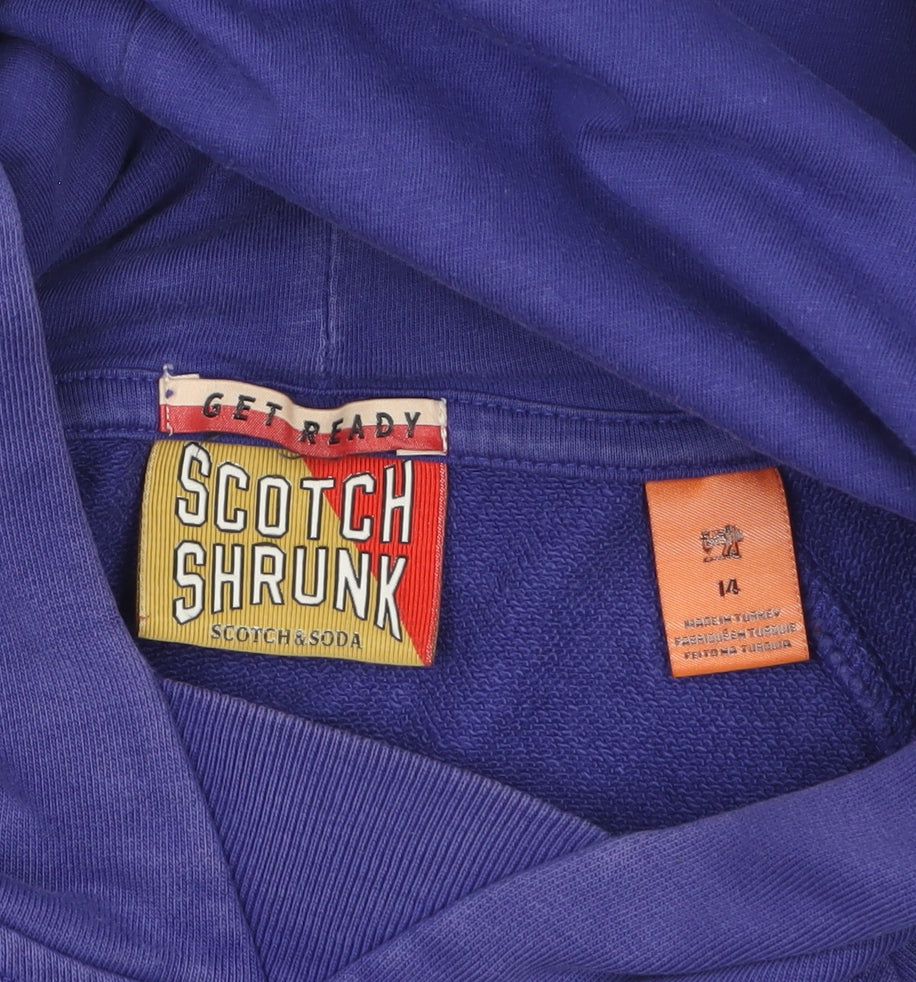 Additional view of Scotch & Soda Women Purple Pullover Hoodie, size 14, Cotton Blend Casual