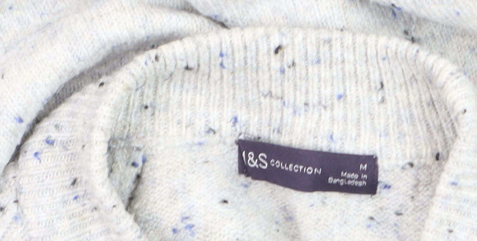 Additional view of Marks & Spencer Men's Grey Chunky Knit jumper M