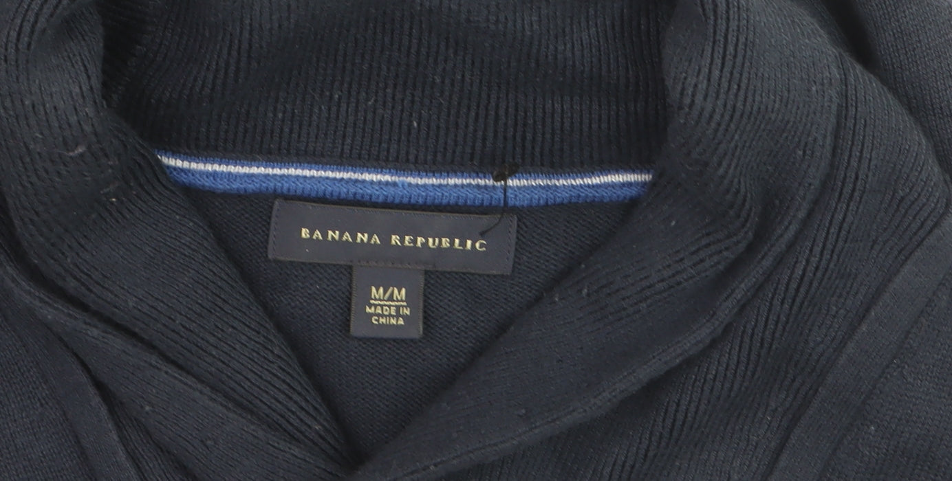 Additional view of Banana Republic Men’s Blue Collared jumper, size M