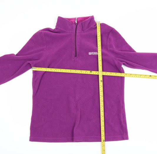 Regatta Women’s Purple Fleece Half Zip Activewear Jacket Size 16